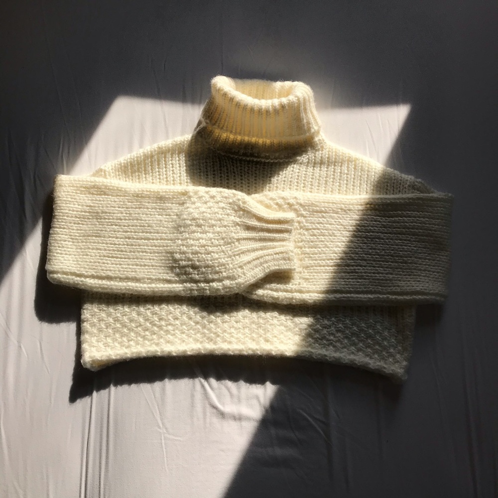 TIGER MIST Cropped Knit Turtleneck